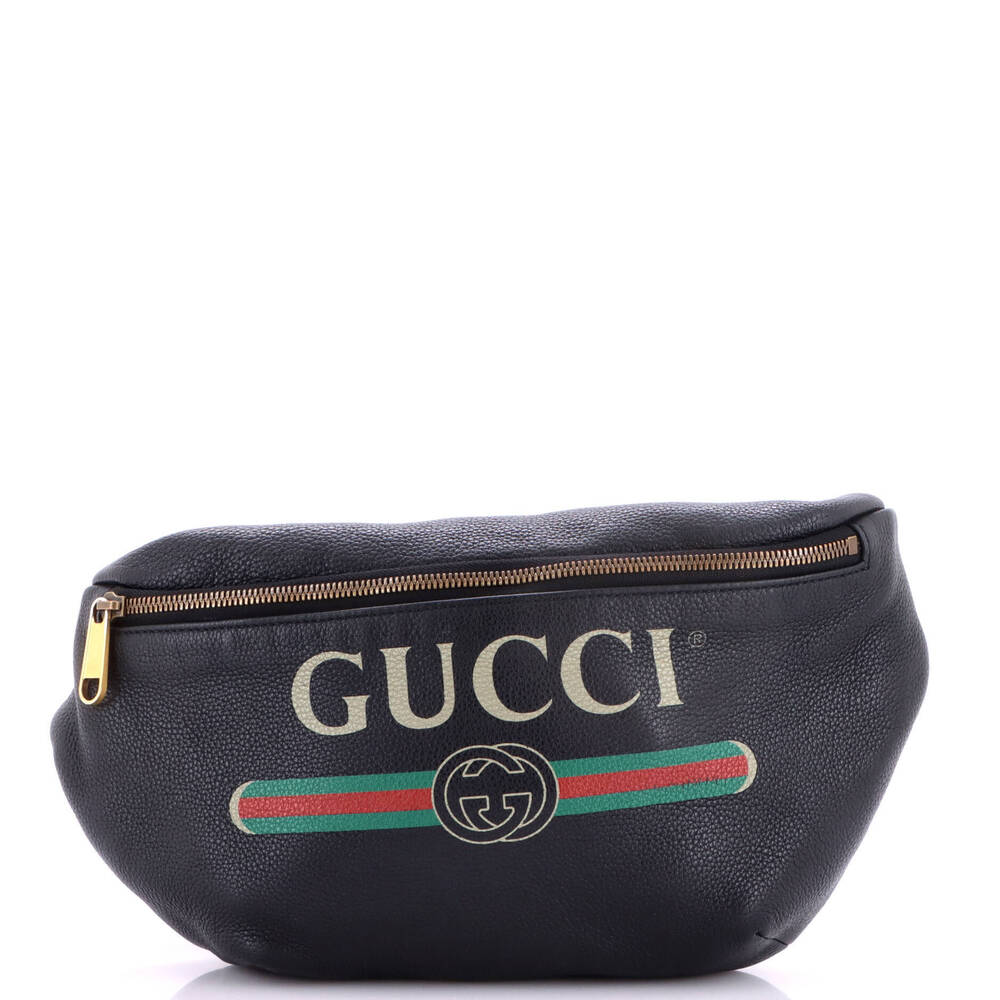 Gucci Medium Logo Belt Bag Printed Leather